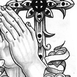 tattoo drawings of praying hands