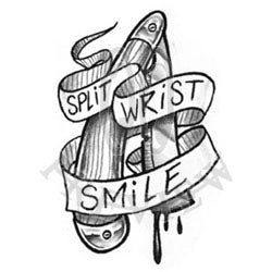 "Split Wrist Smile"