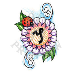 Capricorn Flower Ladybug