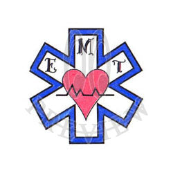 EMT Star of Life Heart