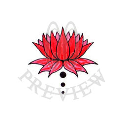 Red Lotus with Dots