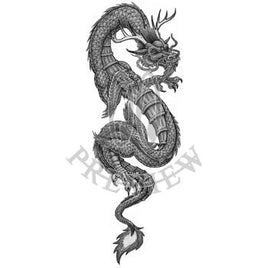 Scrolling 4 Toed Asian Dragon BG