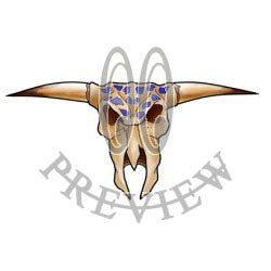 Native Bull Skull