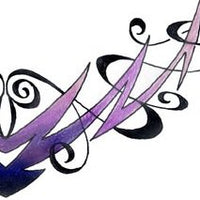 Purple Shapework Swirls