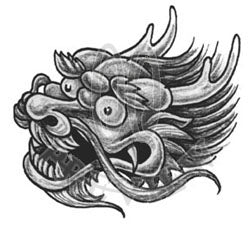 Asian Dragon Head