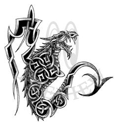 Large Celtic Dragon 03