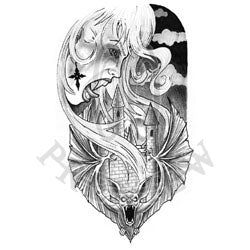 Vampire Skull Tattoo Design by drgknot on DeviantArt