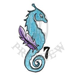 Violet Quill Seahorse