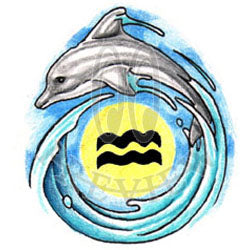 Aquarius Dolphin Wave