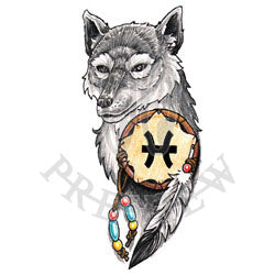 Pisces Wolf Shield