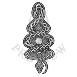 Triple Goddess Celtic Snake BG