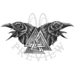BLACKWORKHuginn  Muninn Ravens  JeanTheMan Tattoo  Facebook