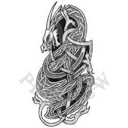 traditional celtic dragon knot