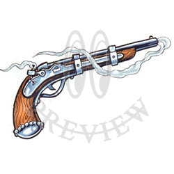 flintlock pistol drawing