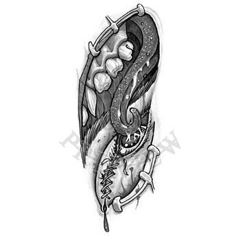 Drawing biomechanical skull tattoo designs  YouTube