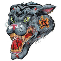 Tattooed Cat Head